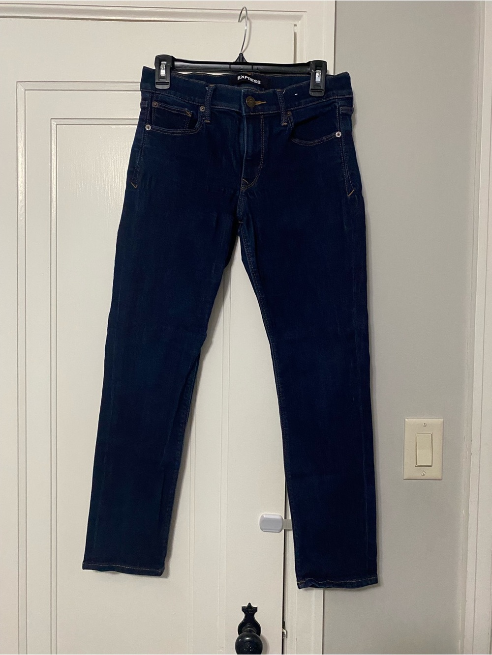 Express Dark Indigo Skinny Jeans